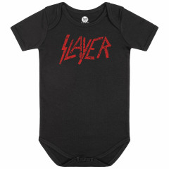 Slayer Strampler Schwarz - (Logo Rot)