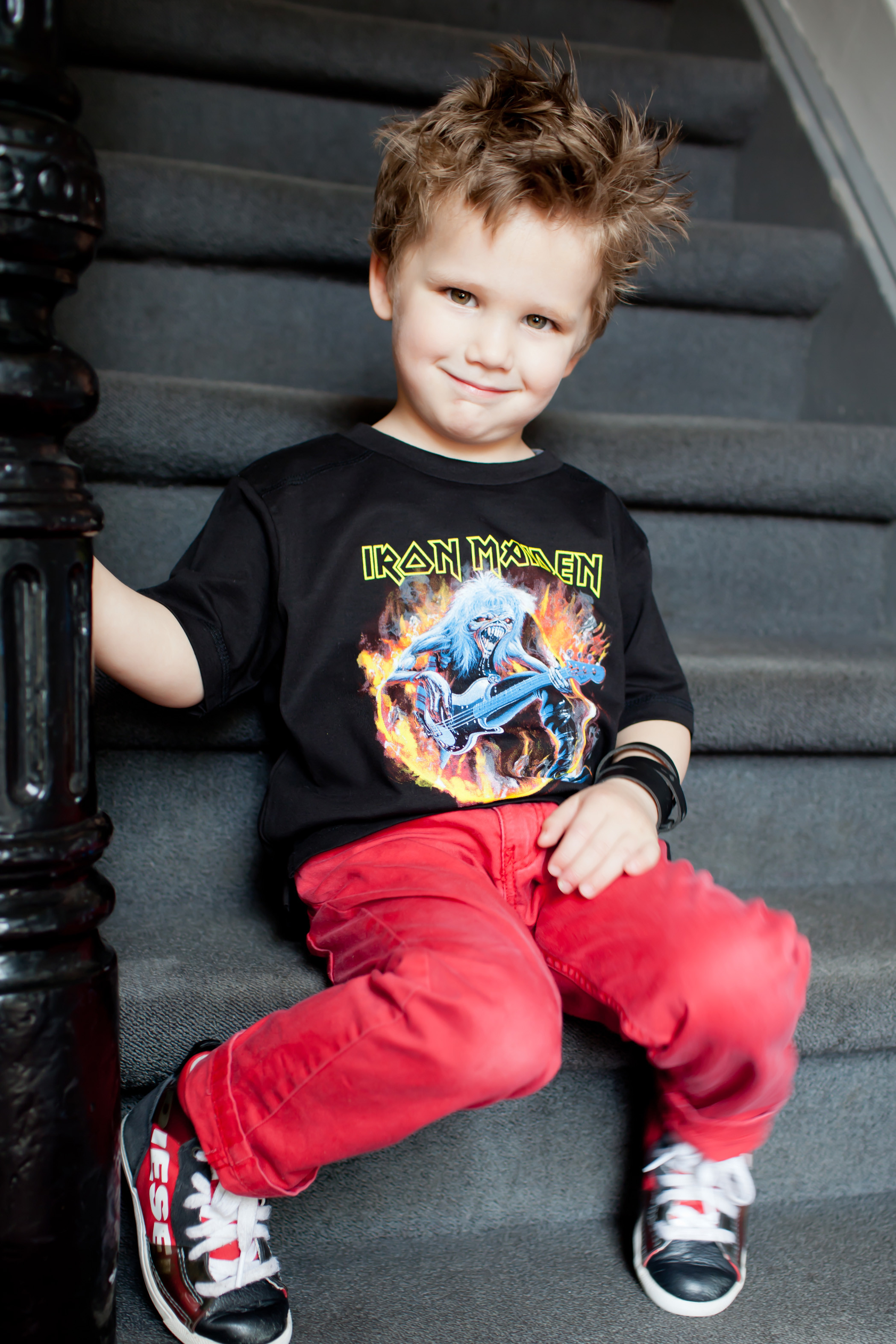 Iron Maiden Kinder T-shirt FLF photoshoot