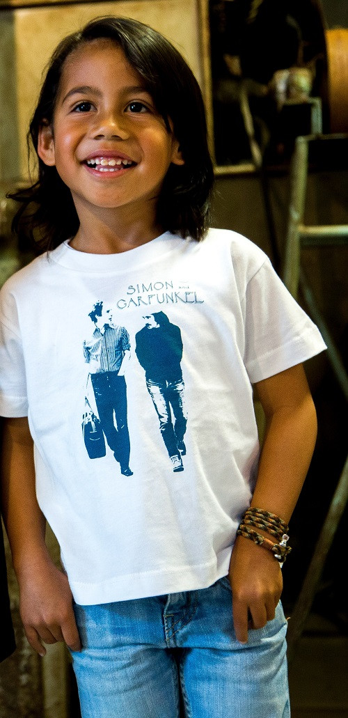 Simon and Garfunkel kinder T-shirt Walking foto-shooting