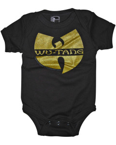 Wu-Tang Clan Baby Strampler - (Logo Glitzer)